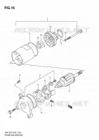 DEMARREUR (MODELE V/W/X/Y) pour Suzuki GN 125 1998