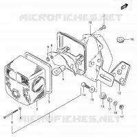 ENSEMBLE FEU ARRIERE (E02,E04,E21,E34) pour Suzuki GN 125 1992