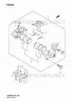 ETRIER DE FREIN ARRIERE (MODELE K3) pour Suzuki GS-E 500 2003