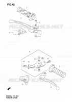 ENSEMBLE LEVIERS   POIGNEES pour Suzuki GS-E 500 2004