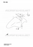 GARDE BOUE AVANT (MODELE K4) pour Suzuki GS-E 500 2004