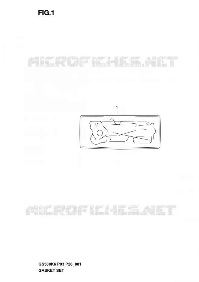 JOINT Suzuki MOTO 500 GS-E 2004  GS500 K4/GS500F K4 (P03,P28,P33)