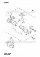 ETRIER DE FREIN ARRIERE (MODELE K4/K5/K6) pour Suzuki GS-E 500 2005