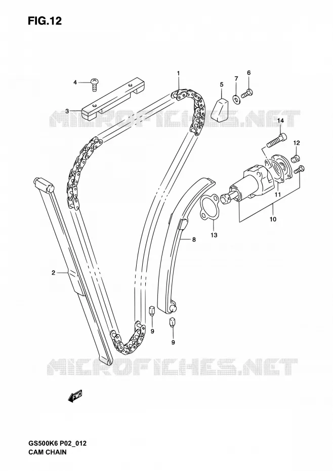 DISTRIBUTION Suzuki MOTO 500 GS-E 2006  GS500 K6 (P02,P19,P24,P54)