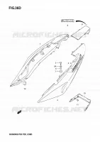 CARENAGES ARRIERE  (GS500FK5) pour Suzuki GS-E 500 2006