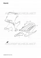 CARENAGES INFERIEUR (FLANCS)  (GS500FK4) pour Suzuki GS-E 500 2006