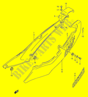 CARENAGES ARRIERE  (MODELE R/S/T) pour Suzuki GS-E 500 1994