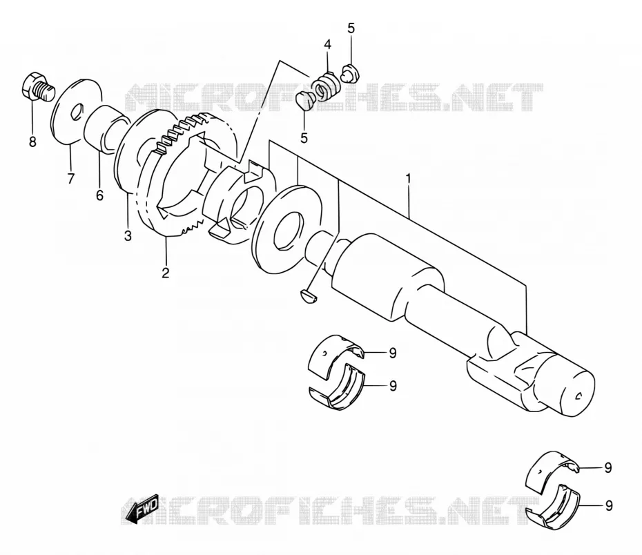 BALANCIER D'EQUILIBRAGE Suzuki MOTO 500 GS-E 1994  GS500E R/GS500EU R (E02,E04,P09,E18,E21,E22,E24,E25,E34,E37,E39,E53)