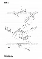 BRAS OSCILLANT ARRIERE (MODELE K4/K5/K6) pour Suzuki GS-F 500 2004
