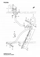 MAITRE CYLINDRE ARRIERE (MODELE K4/K5/K6) pour Suzuki GS-F 500 2004