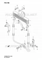 RADIATEUR D'HUILE (GS500FK4/K5/K6/FUK4/K5/K6) pour Suzuki GS-F 500 2005