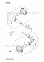 CLIGNOTANTS (GS500H P02, P19, P24, P54, GS500HU P19) pour Suzuki GS-F 500 2007