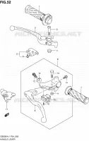ENSEMBLE LEVIERS   POIGNEES pour Suzuki GS-F 500 2011