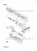 TRANSMISSION pour Suzuki GS-F 500 2011