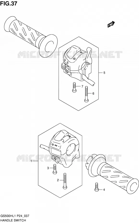 COMMODOS Suzuki MOTO 500 GS-F 2011  GS500FHL1(P24)