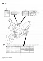 ETIQUETTE pour Suzuki GS-E 500 2007