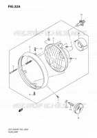 PHARE (GSF1250K9/AK9 E24) pour Suzuki BANDIT 1250 2007