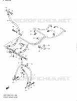 DURITE DE FREIN AVANT (GSF1250AL1 E24) pour Suzuki BANDIT 1250 2011