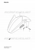 GARDE BOUE AVANT (MODEL K9) pour Suzuki BANDIT 1250 2009