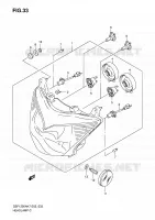 PHARE (GSF1250SK7/SK8/SK9/SL0/SAK7/SAK8/SAK9/SAZK9/SAL0) pour Suzuki BANDIT 1250 2010