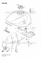 RESERVOIR D'ESSENCE (MODEL L0) pour Suzuki BANDIT 1250 2010