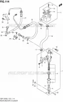 MAITRE CYLINDRE ARRIERE (GSF1250SAL1 E21) pour Suzuki BANDIT 1250 2011