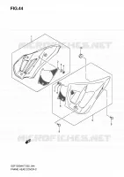 COUVERCLES DE CADRE AVANT (GSF1250/A) pour Suzuki BANDIT 1250 2009