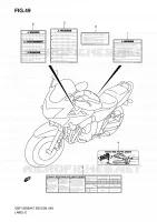 ETIQUETTE pour Suzuki BANDIT 1250 2009
