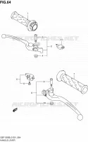 ENSEMBLE LEVIERS   POIGNEES (GSF1250SAL2 E21) pour Suzuki BANDIT 1250 2012