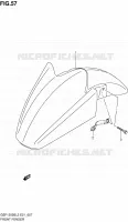 GARDE BOUE AVANT (GSF1250SL2 E21) pour Suzuki BANDIT 1250 2012