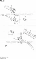 ENSEMBLE LEVIERS   POIGNEES (GSF1250SAL2 E24) pour Suzuki BANDIT 1250 2012
