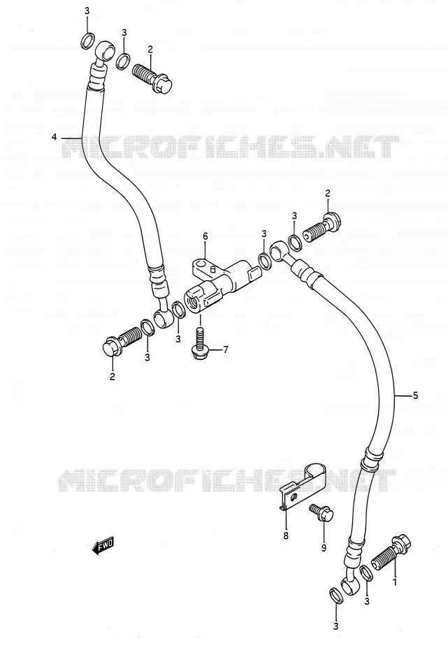DURITE DE FREIN AVANT Suzuki MOTO 400 BANDIT 1992  GSF400 N (E03,E28,E33)