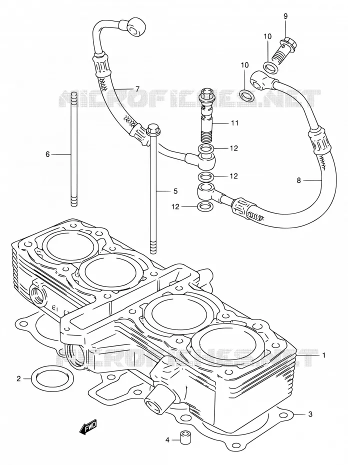 CYLINDRE Suzuki MOTO 400 BANDIT 1997  GSF400VV