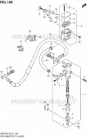 MAITRE CYLINDRE ARRIERE (GSR750UEL2 E21) pour Suzuki GSR 750 2012