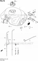 RESERVOIR D'ESSENCE (GSR750UEL2 E21) pour Suzuki GSR 750 2012