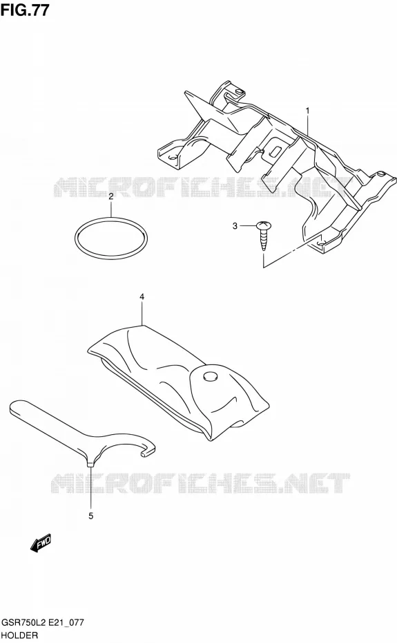 SUPPORT Suzuki MOTO 750 GSR 2012  GSR750L2(E24)