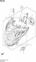 PHARE (GSR750UEL2 E21) pour Suzuki GSR 750 2012