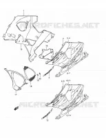 CARENAGES INFERIEUR (FLANCS) (MODELE K4) pour Suzuki GSX-R 1000 2004