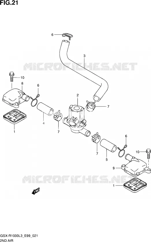 SYSTEME RECYCLAGE GAZ ECHAPPEMENT Suzuki MOTO 1000 GSX-R 2013  GSX-R1000 L3 (E99)