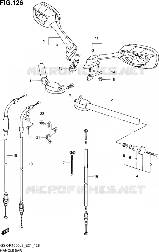 GUIDON Suzuki MOTO 1000 GSX-R 2013  GSX-R1000 L3/GSX-R1000Z L3 (E24)