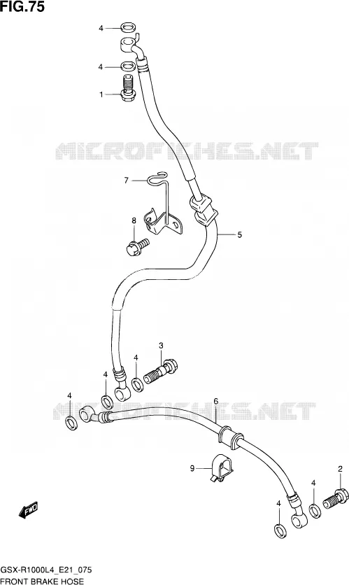 DURITE DE FREIN AVANT Suzuki MOTO 1000 GSX-R 2014  GSX-R1000 L4  (E21)