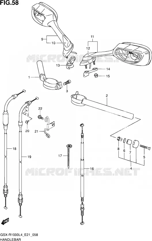 GUIDON Suzuki MOTO 1000 GSX-R 2014  GSX-R1000 L4  (E21)