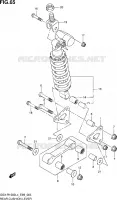 BIELLETTE D'AMORTISSEUR pour Suzuki GSX-R 1000 2014