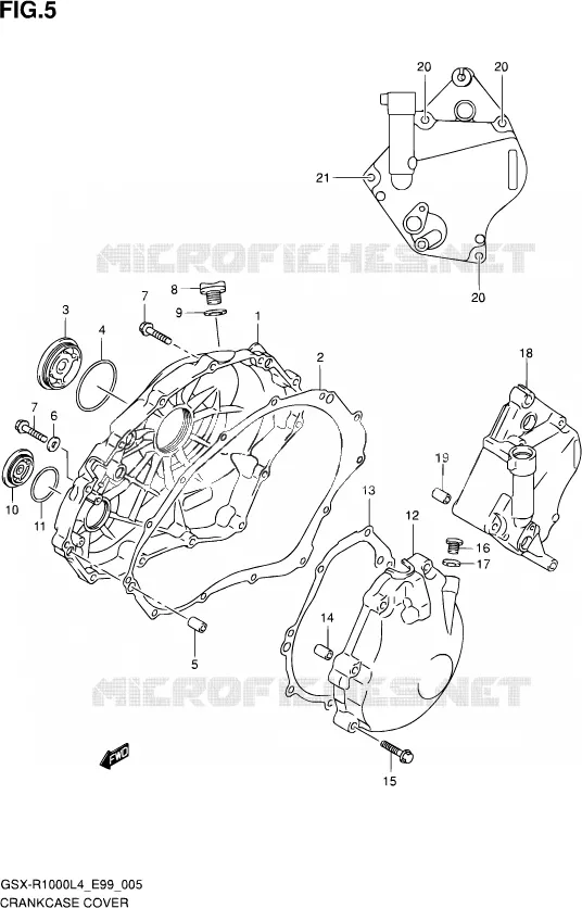 CARTER Suzuki MOTO 1000 GSX-R 2014  GSX-R1000 L4  (E99)