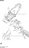 GARDE BOUE ARRIERE pour Suzuki GSX-R 1000 2014