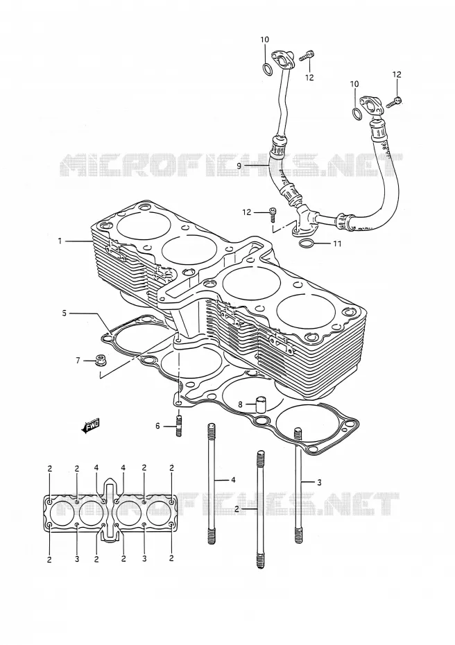 CYLINDRE Suzuki MOTO 1100 GSX-R 1992  GSX-R1100 M (E03,E28,E33)