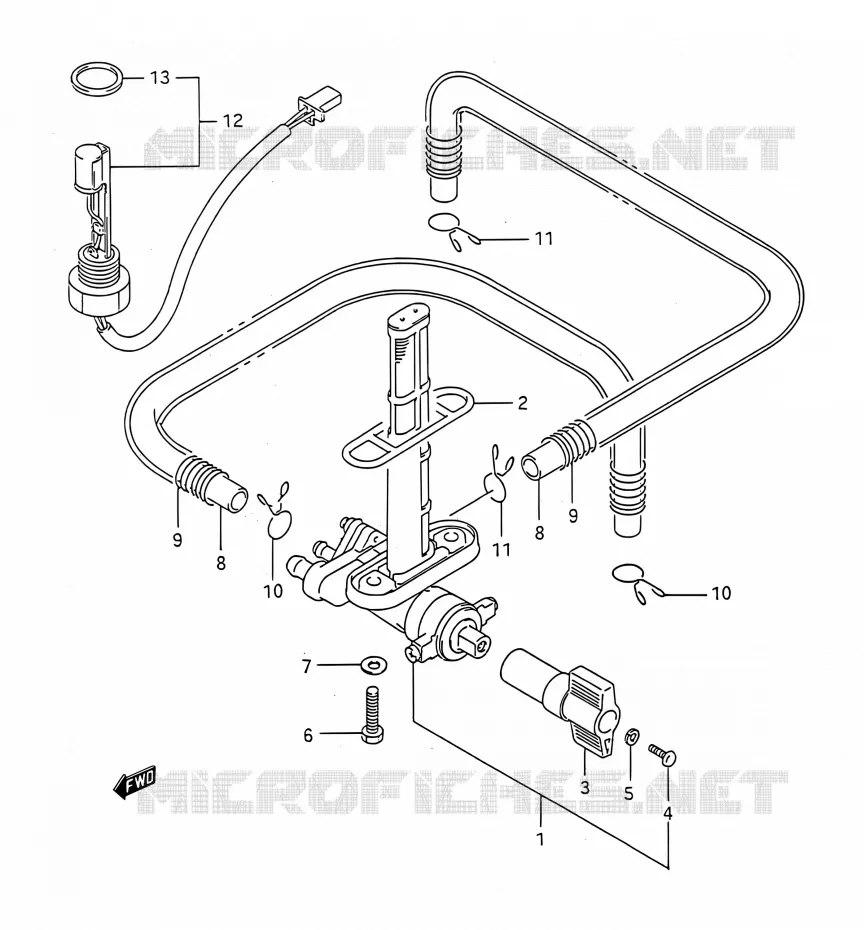 ROBINET D'ESSENCE Suzuki MOTO 1100 GSX-R 1992  GSX-R1100 N (E03,E28,E33)