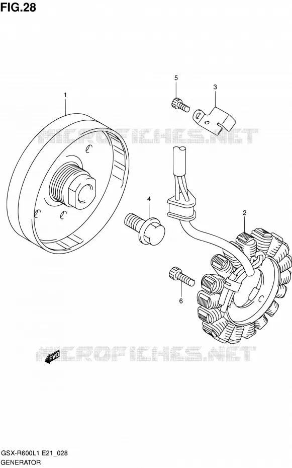 ALTERNATEUR Suzuki MOTO 600 GSX-R 2011  GSX-R600L1(E24)