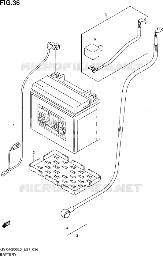 BATTERIE Suzuki MOTO 600 GSX-R 2013  GSX-R600 L3 (E21)
