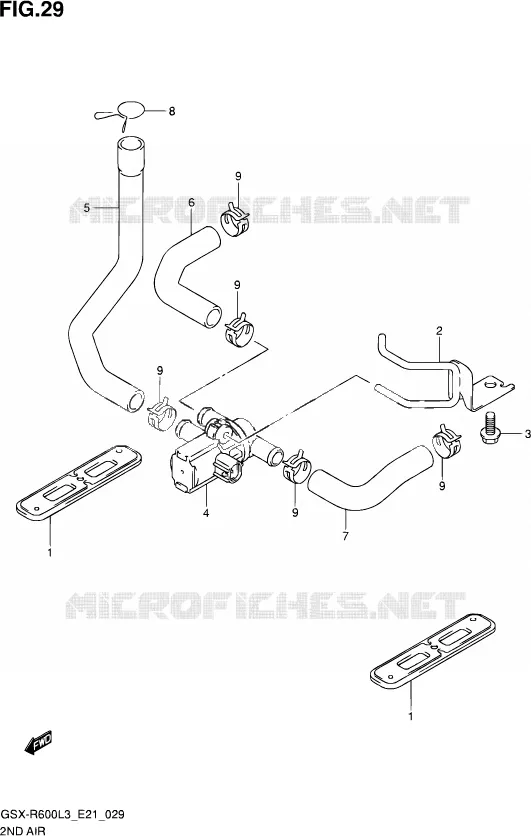 SYSTEME RECYCLAGE GAZ ECHAPPEMENT Suzuki MOTO 600 GSX-R 2013  GSX-R600 L3 (E21)